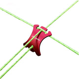 背甲扣(紅)4片裝及 12米風繩 Back Nail Buckle 4pcs and 12m Wind Rope Set(Red)