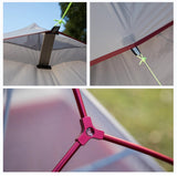CloudUp2 20D 1-2人尼龍鋁桿輕型帳篷(附墊) - 灰色 Nylon Silicon Aluminum Pole Ultra Light Tent with Mat (Light Grey/Red)