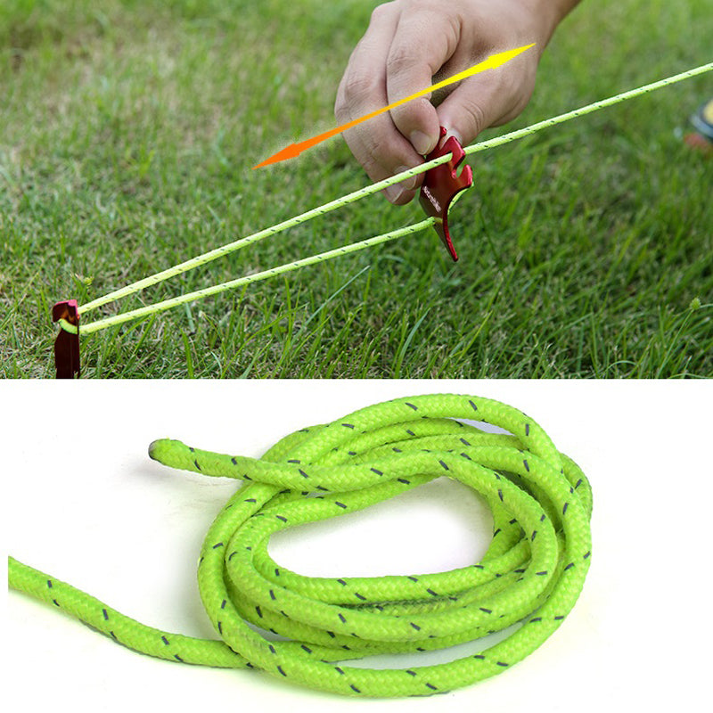 背甲扣(紅)4片裝及 12米風繩 Back Nail Buckle 4pcs and 12m Wind Rope Set(Red)