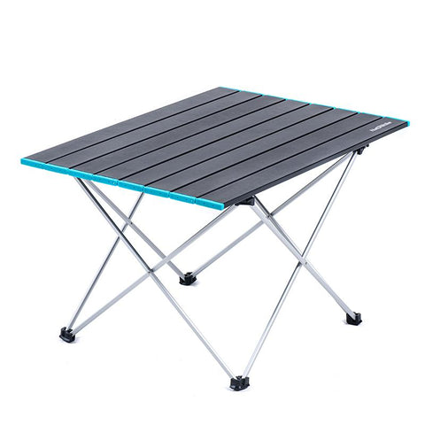 極輕量可捲式鋁合金露營桌FT08 (大-灰) Aluminum Alloy Folding Table Large (Grey)