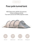 (接受預訂) Cloud vessel tunnel tent 四至六人帳篷