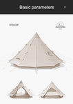 (接受預訂) 棉布金字塔型六至十二人巨型帳篷