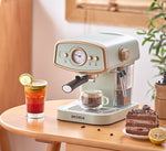 在家自製‧高壓萃取‧生活享受‧奶泡‧拉花‧PE2190 復古溫控顯示計意式半自動咖啡機
