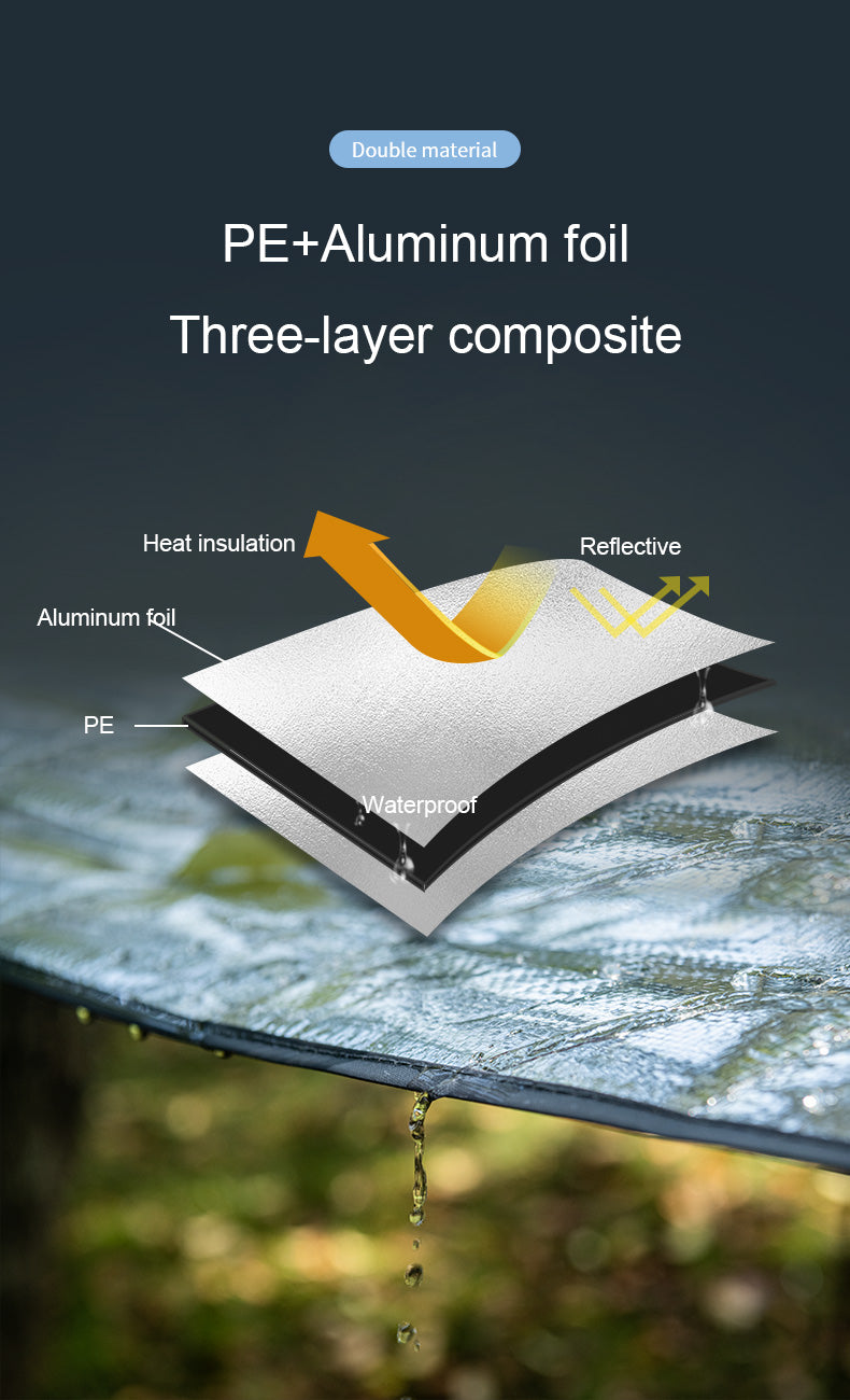 露營野餐防水鋁墊 (大) PE Aluminum Foil Moisture-Proof Pad (Large)